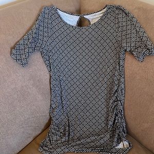 Motherhood blouse maternity size medium navy and white